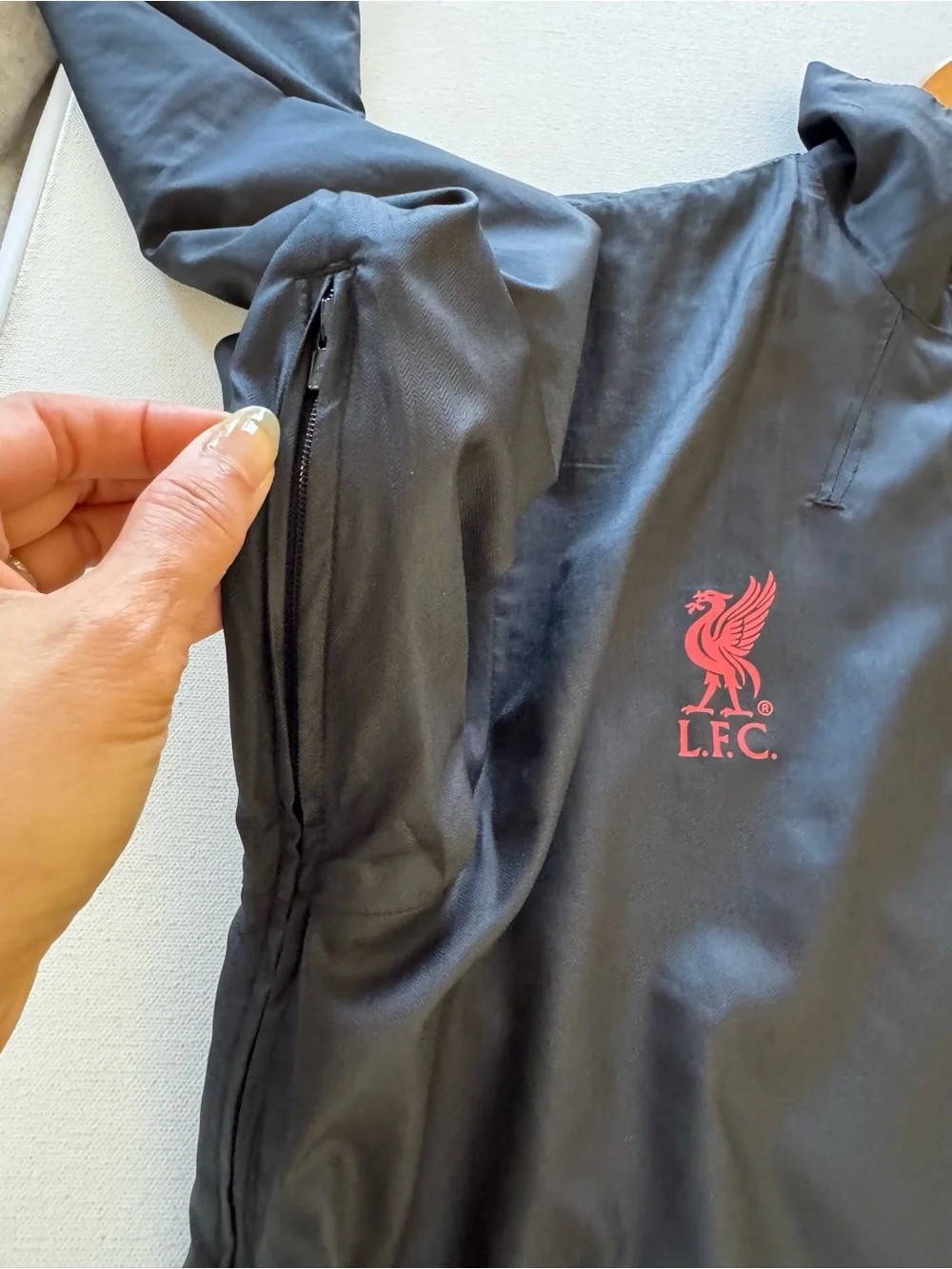 VTG Adidas Liverpool 2009/2010 Windbreaker Jacket Soccer - Men's Medium Black